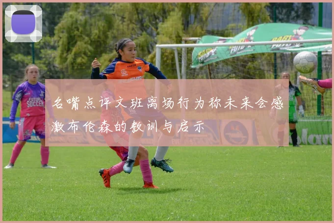 名嘴点评文班离场行为称未来会感激布伦森的教训与启示